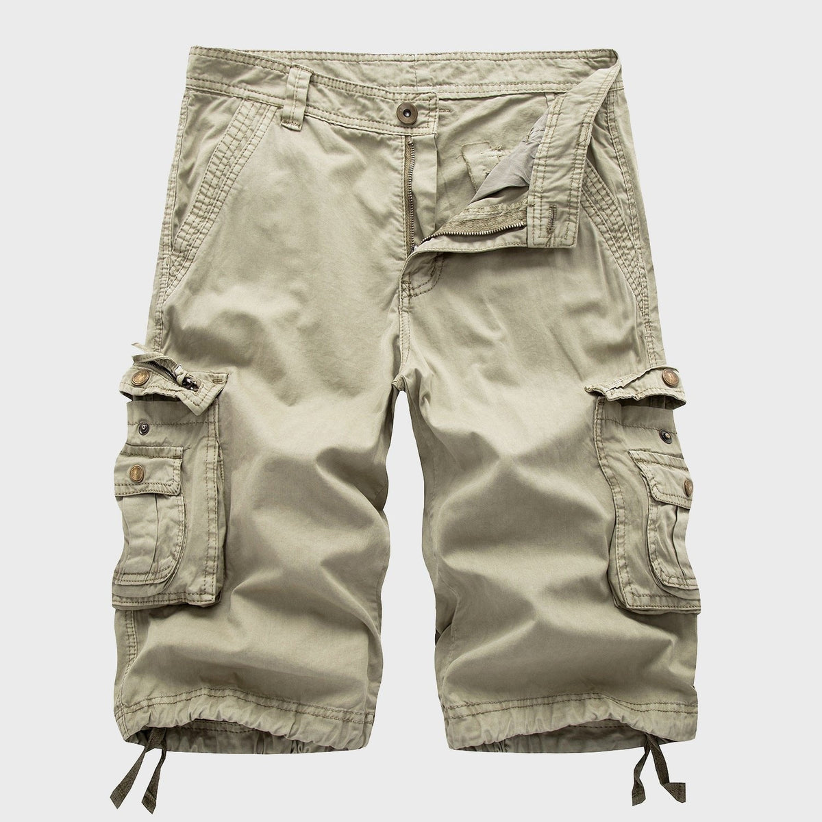 Moritz Knee-Length Cargo Shorts with Adjustable Drawstring