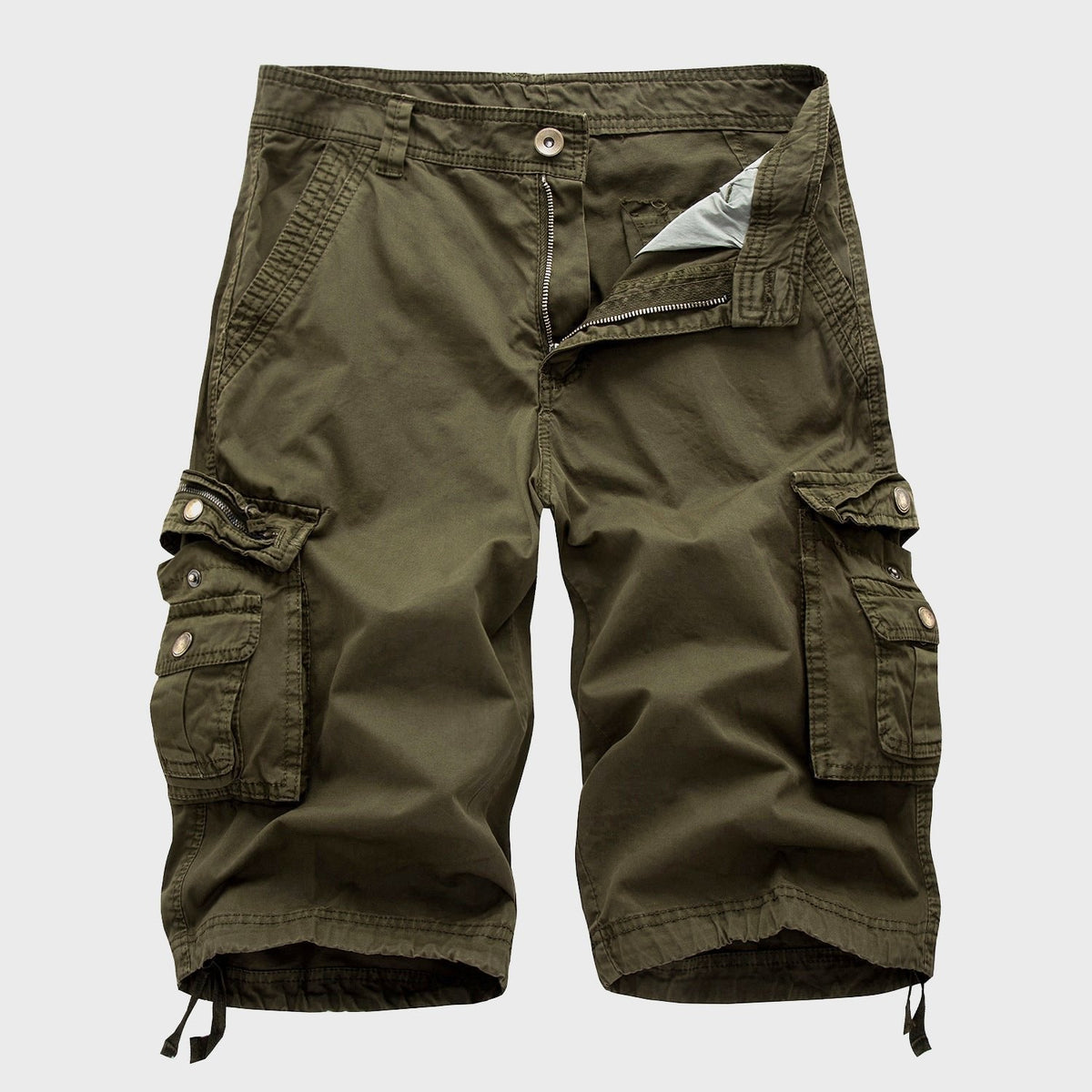Moritz Knee-Length Cargo Shorts with Adjustable Drawstring