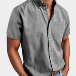 Christian Short-Sleeve Denim Shirt