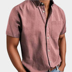 Christian Short-Sleeve Denim Shirt