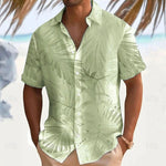 Andreas Short-Sleeve Leaf Print Summer Shirt