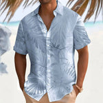 Andreas Short-Sleeve Leaf Print Summer Shirt