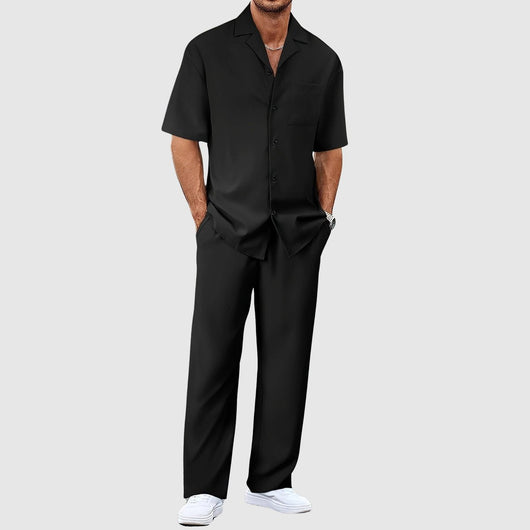 Fabian Relaxed Short-Sleeve Two-Piece Summer Set