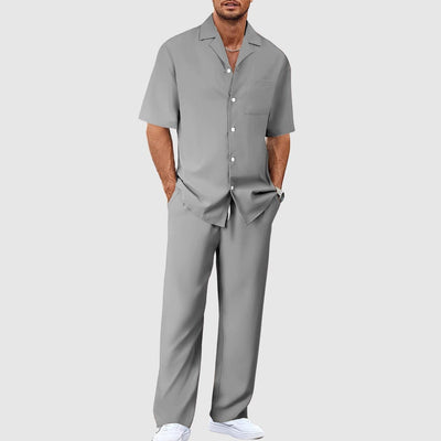 Fabian Relaxed Short-Sleeve Two-Piece Summer Set