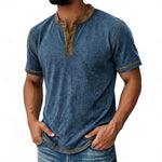 Stefan Waffle-Knit Henley Shirt