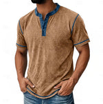 Stefan Waffle-Knit Henley Shirt