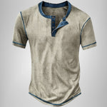 Stefan Waffle-Knit Henley Shirt