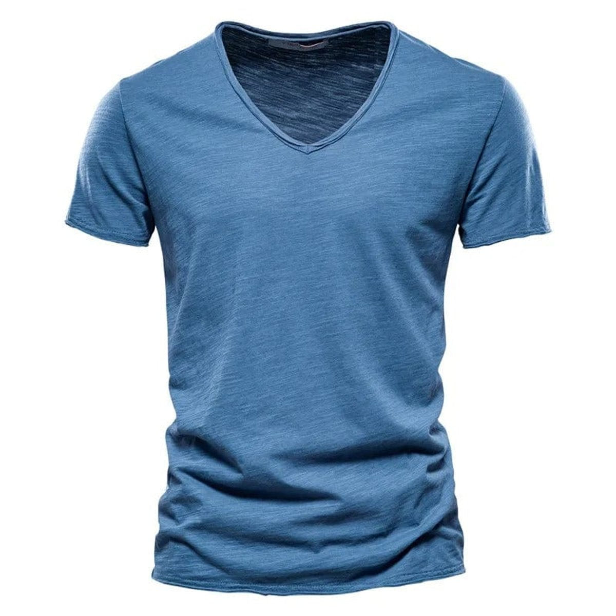 Niklas Wrinkle-Free Cotton V-Neck Tee