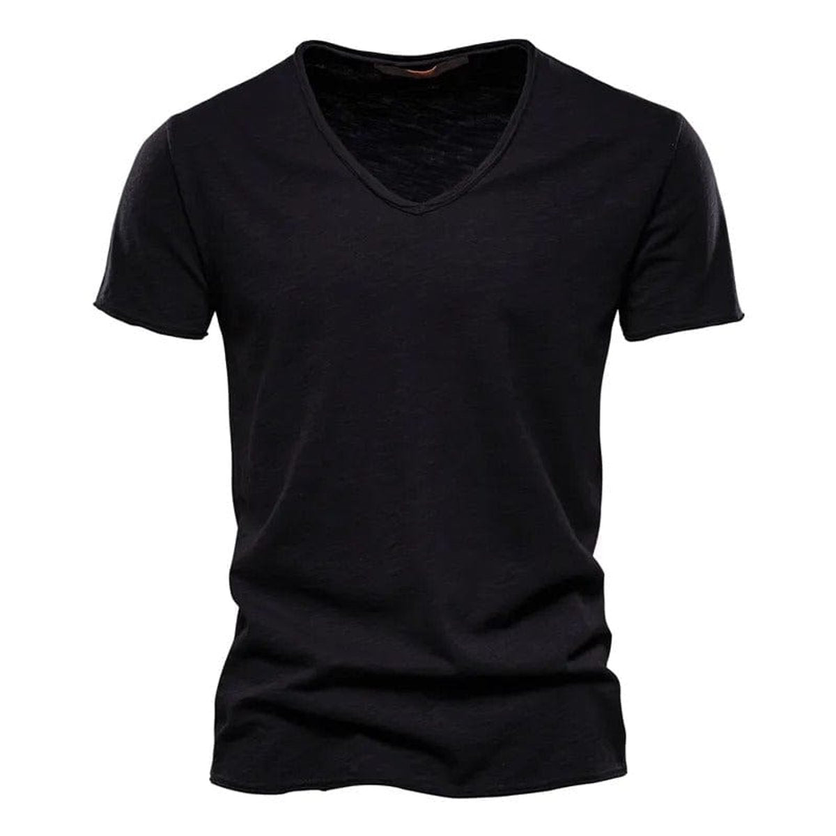 Niklas Wrinkle-Free Cotton V-Neck Tee