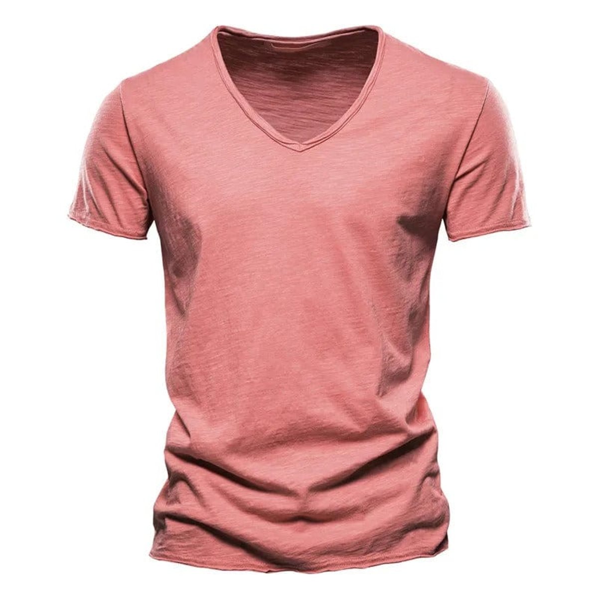 Niklas Wrinkle-Free Cotton V-Neck Tee