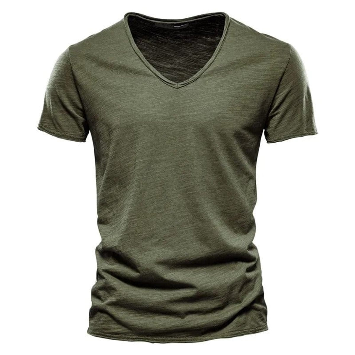 Niklas Wrinkle-Free Cotton V-Neck Tee