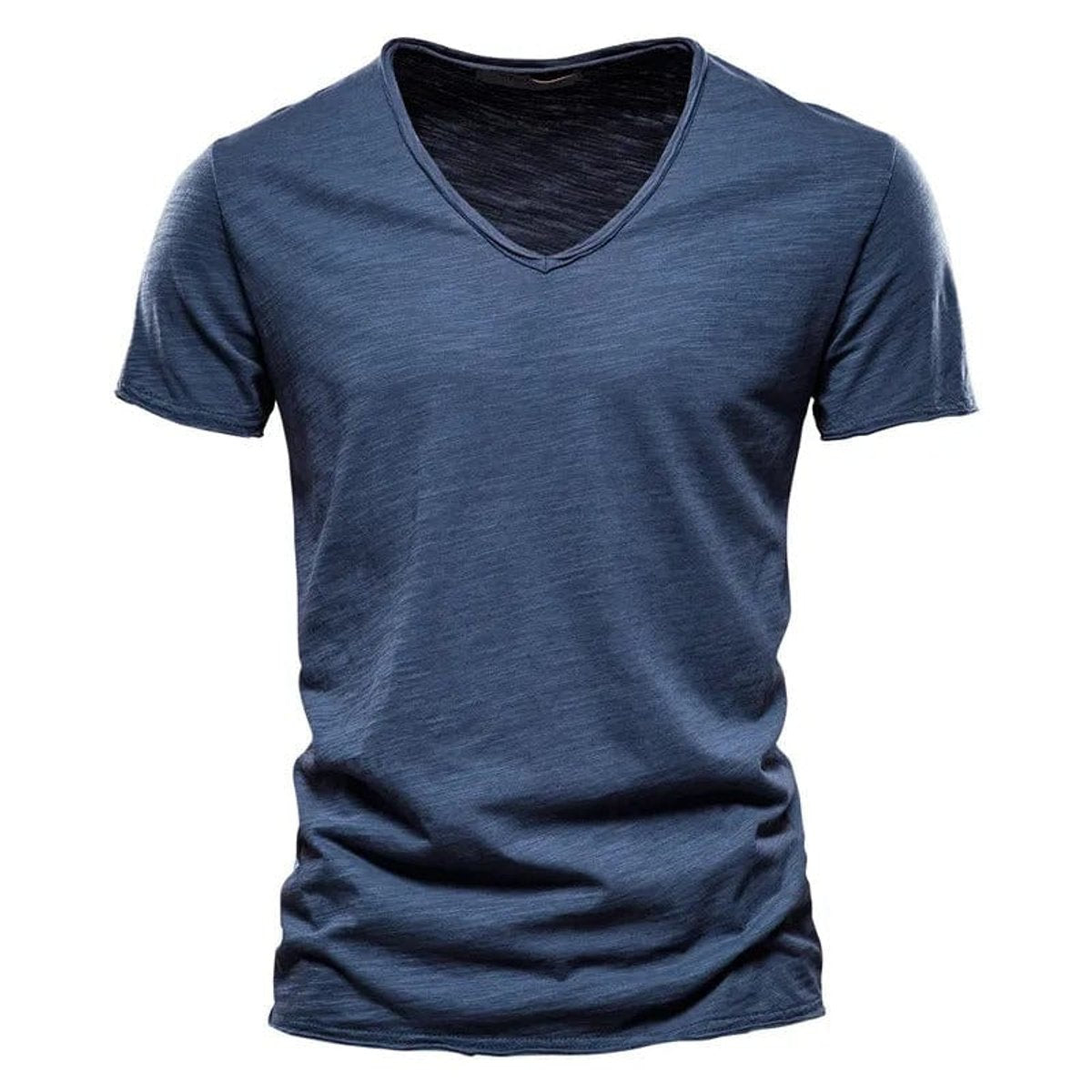 Niklas Wrinkle-Free Cotton V-Neck Tee