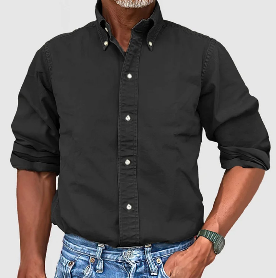 Leon Regular-Fit Cotton Button-Down Shirt