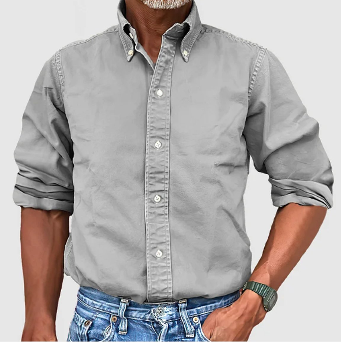 Leon Regular-Fit Cotton Button-Down Shirt
