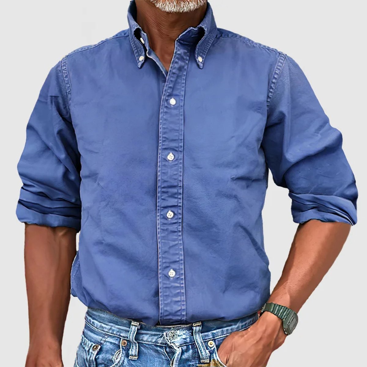 Leon Regular-Fit Cotton Button-Down Shirt