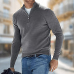 Felix Lightweight Quarter-Zip Knit Sweater