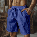 Florian Relaxed-Fit Linen Shorts with Elastic Waist