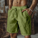Florian Relaxed-Fit Linen Shorts with Elastic Waist