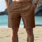 Niklas Relaxed Linen Shorts with Elastic Waist