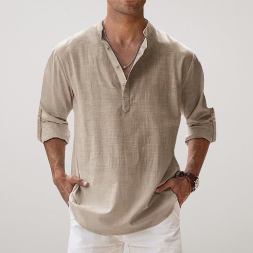 Fabian Relaxed Fit Linen Long-Sleeve Shirt