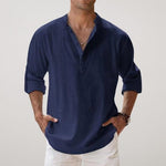 Fabian Relaxed Fit Linen Long-Sleeve Shirt