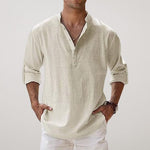Fabian Relaxed Fit Linen Long-Sleeve Shirt