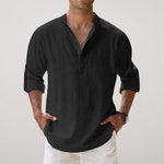 Fabian Relaxed Fit Linen Long-Sleeve Shirt