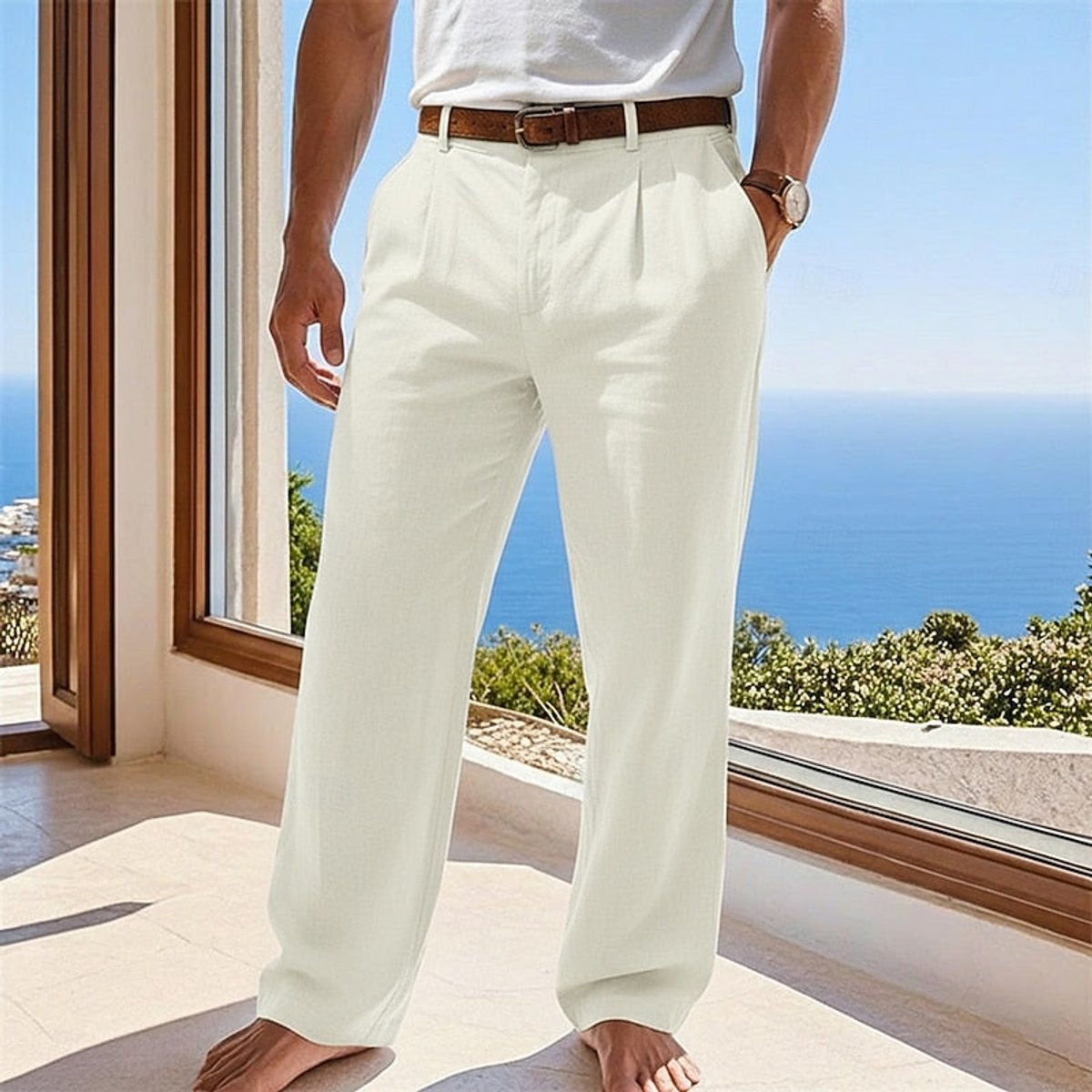 Sebastian Relaxed Linen Summer Pants
