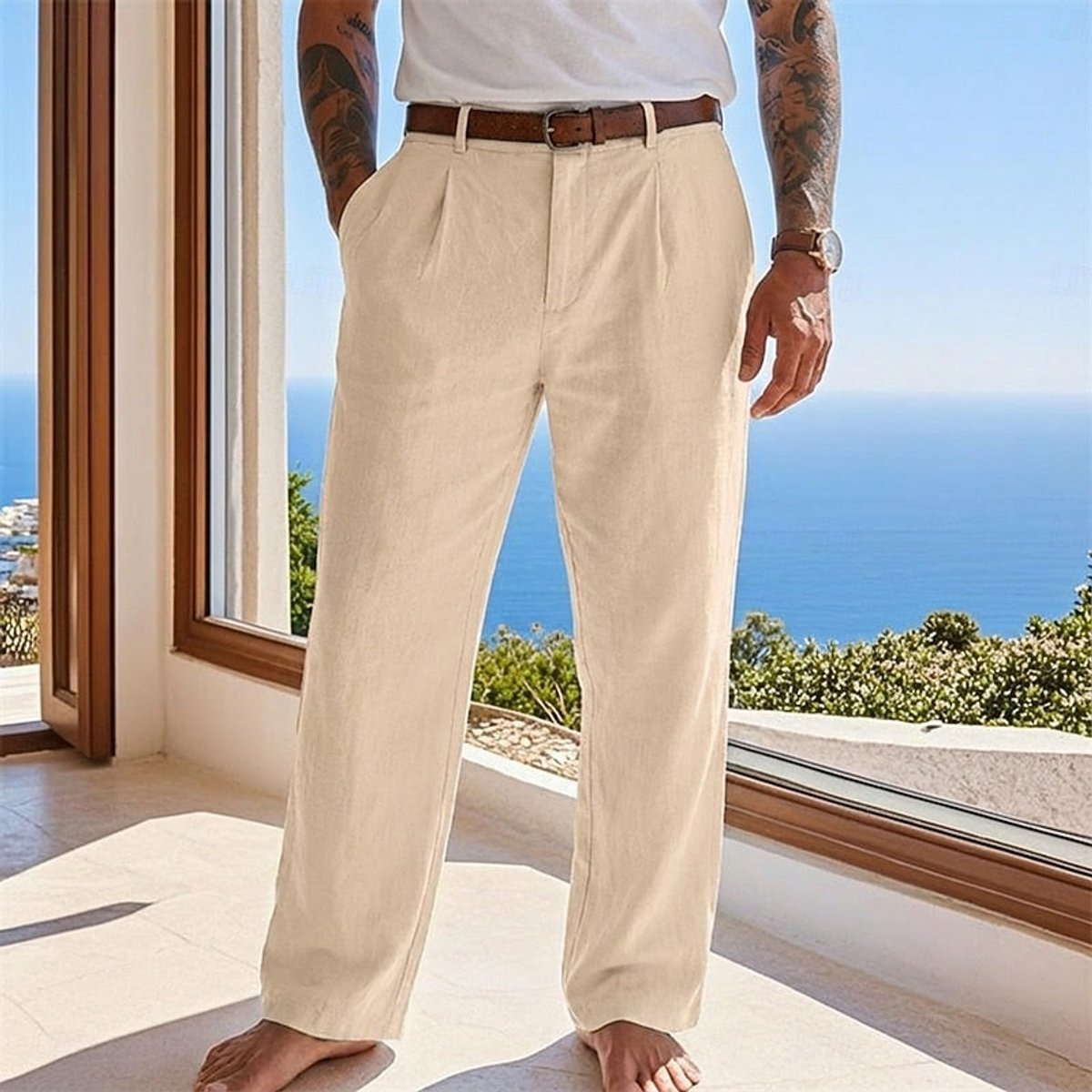Sebastian Relaxed Linen Summer Pants
