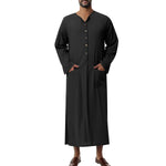 Moritz Linen Kaftan Tunic with Stand Collar