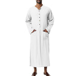 Moritz Linen Kaftan Tunic with Stand Collar