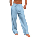 Alexander Wide-Leg Linen Drawstring Pants
