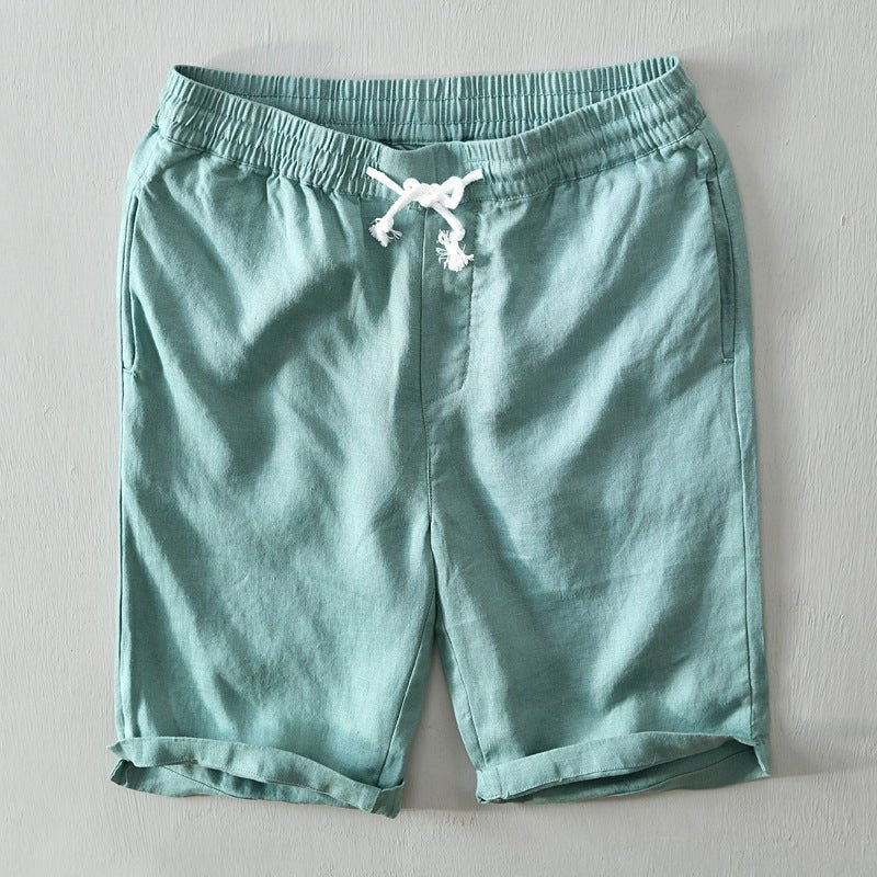 Lukas Linen Drawstring Bermuda Shorts