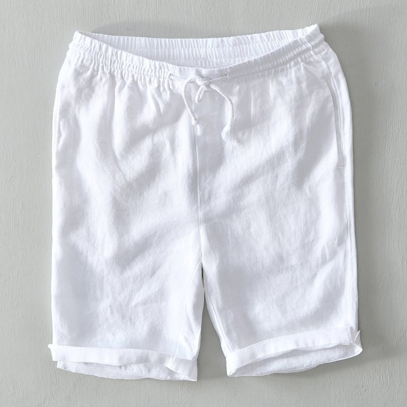 Lukas Linen Drawstring Bermuda Shorts
