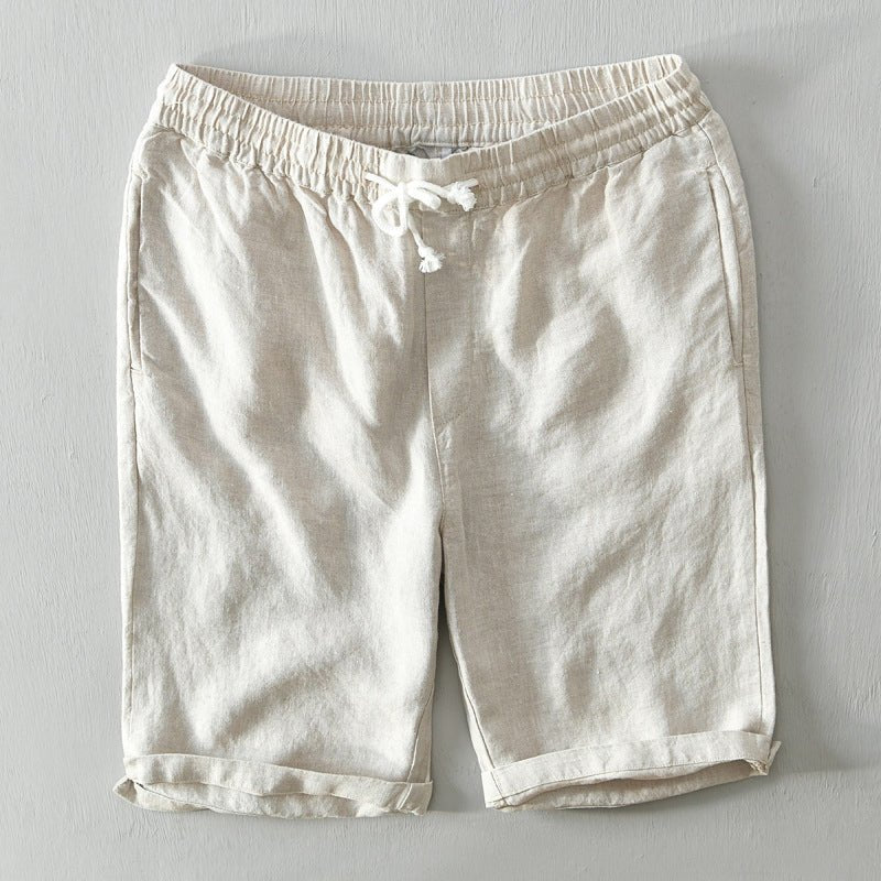 Lukas Linen Drawstring Bermuda Shorts