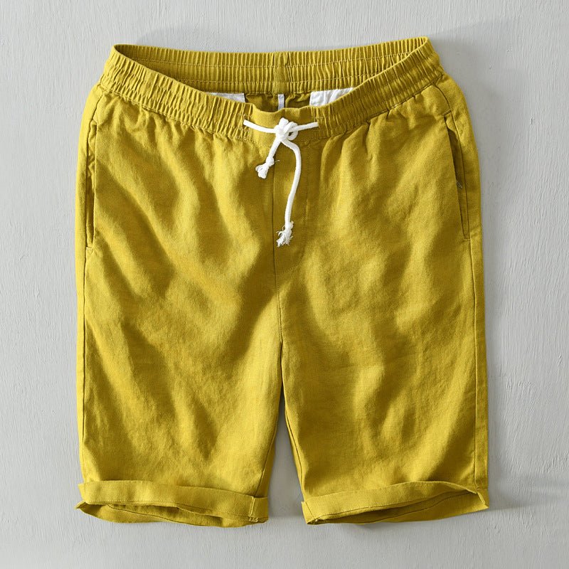 Lukas Linen Drawstring Bermuda Shorts