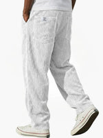 Moritz Straight-Leg Corduroy Pants with Elastic Waist