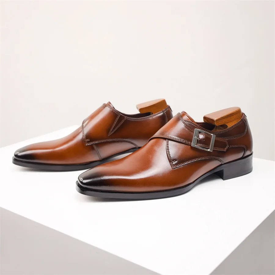 Simon Monk-Strap Buckle Dress Shoe