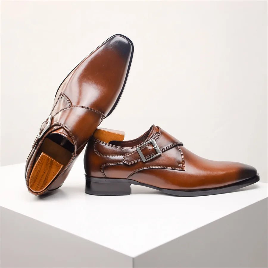 Simon Monk-Strap Buckle Dress Shoe