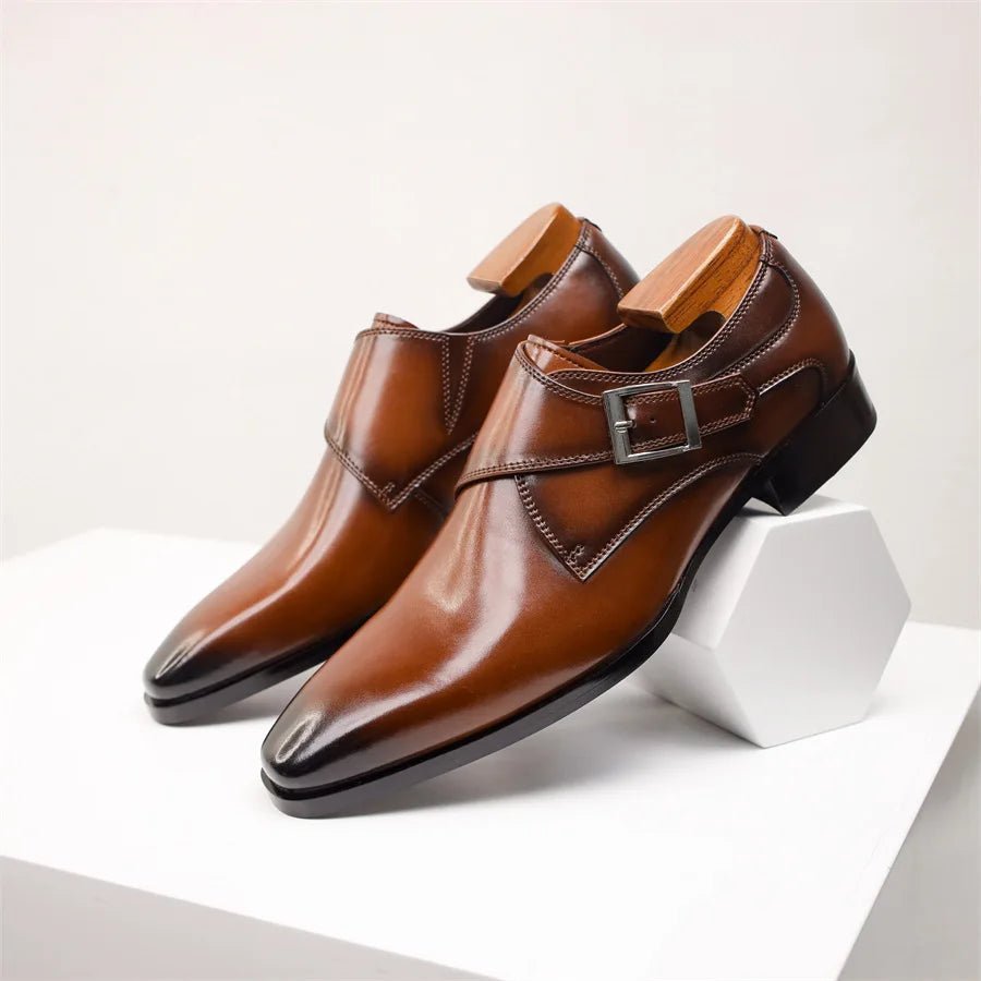 Simon Monk-Strap Buckle Dress Shoe