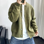 Leon Oversized Button-Front Knit Cardigan