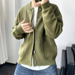 Leon Oversized Button-Front Knit Cardigan