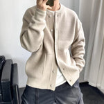 Leon Oversized Button-Front Knit Cardigan