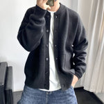 Leon Oversized Button-Front Knit Cardigan