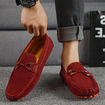 Florian Perforated Suede Slip-On Loafers