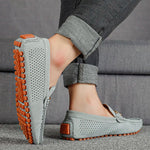 Florian Perforated Suede Slip-On Loafers