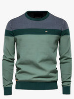 Tobias Colorblock Crewneck Cotton Sweater