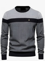 Tobias Colorblock Crewneck Cotton Sweater