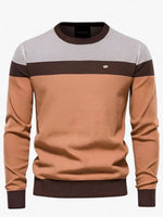 Tobias Colorblock Crewneck Cotton Sweater