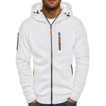 Simon Zip-Up Drawstring Hoodie Sweater